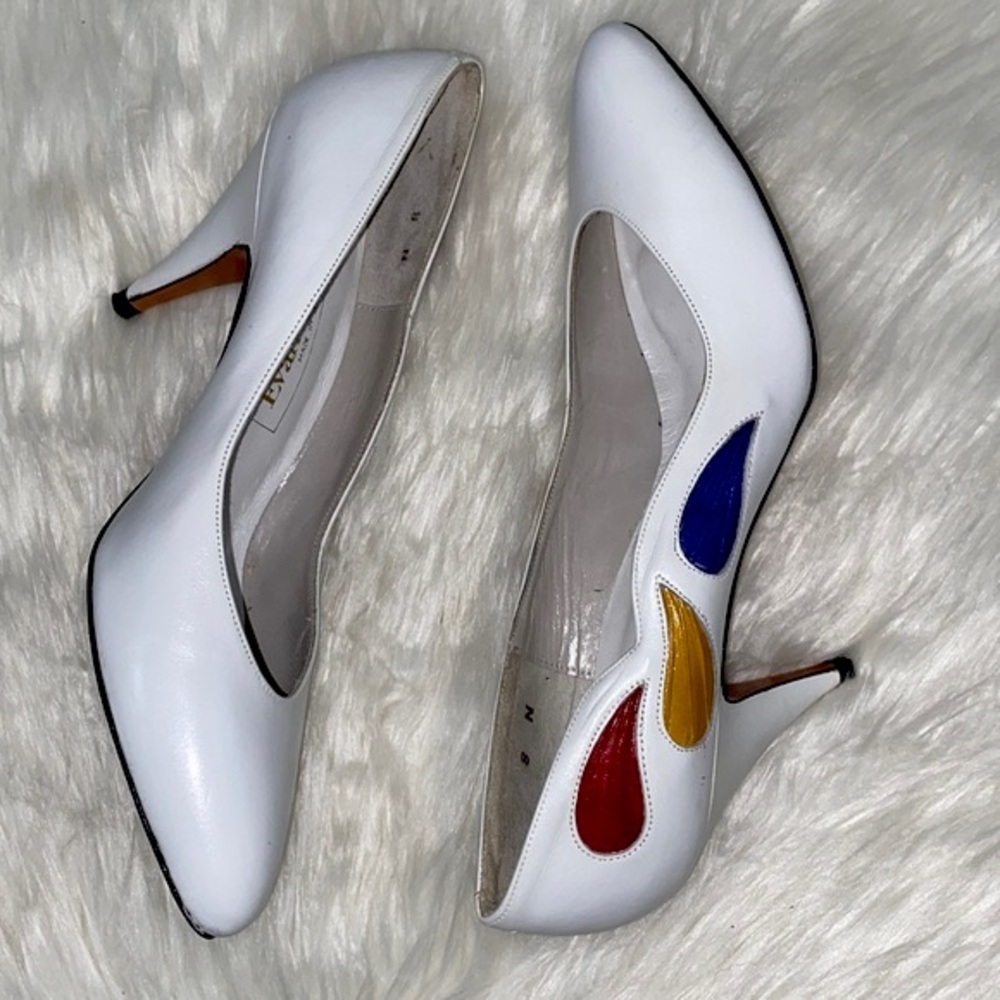 Evan-Picone White Pump Heels